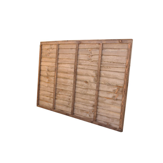 Treated Waney Lap Fence Panel 6x4 (1830mm x 1220mm)