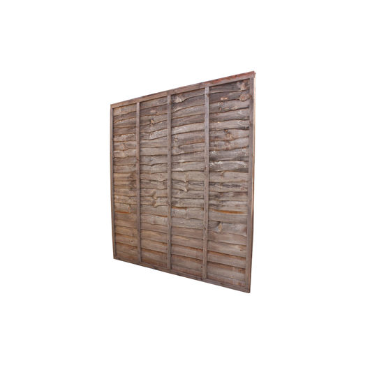 Treated Waney Lap Fence Panel 6x6 (1830mm x 1830mm)